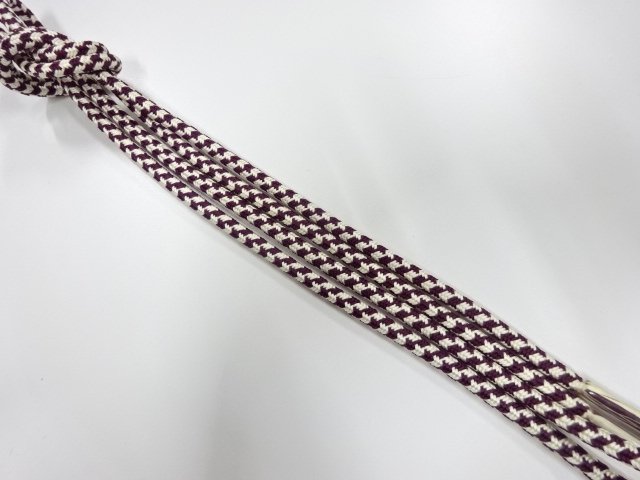 未使用品　正絹　手組帯締め（長尺）